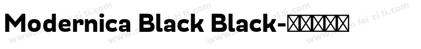Modernica Black Black字体转换